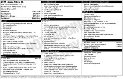 2024 Nissan Altima 2.5 SL