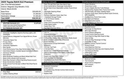 2025 Toyota RAV4 XLE Premium