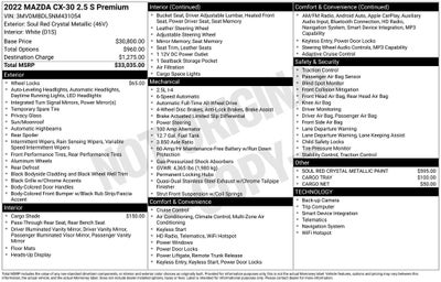 2022 Mazda Mazda CX-30 2.5 S Premium Package