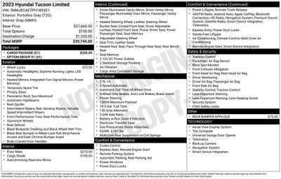 2023 Hyundai Tucson Limited