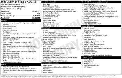2025 Mazda Mazda CX-50 2.5 S Preferred Package