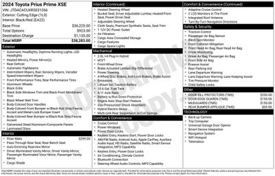 2024 Toyota PRIUS PRIME XSE