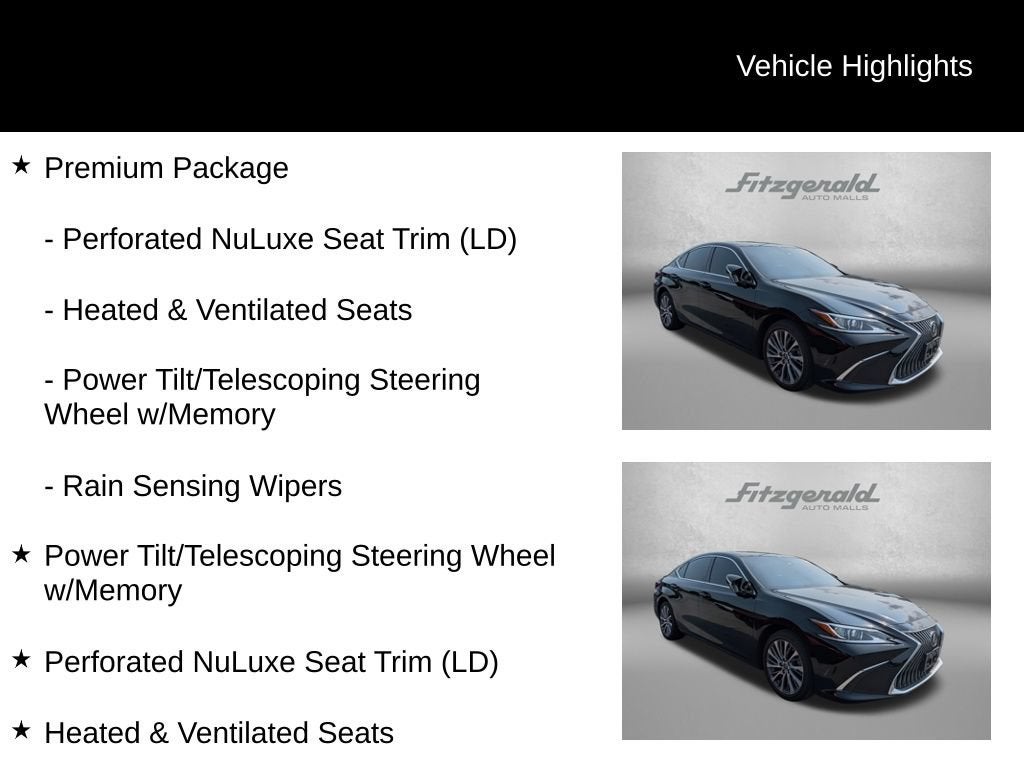 2021 Lexus ES ES 250